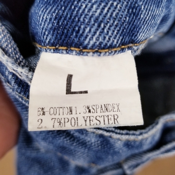 Girl's Denim Distressed Jean Overalls - Picture 3 of 7